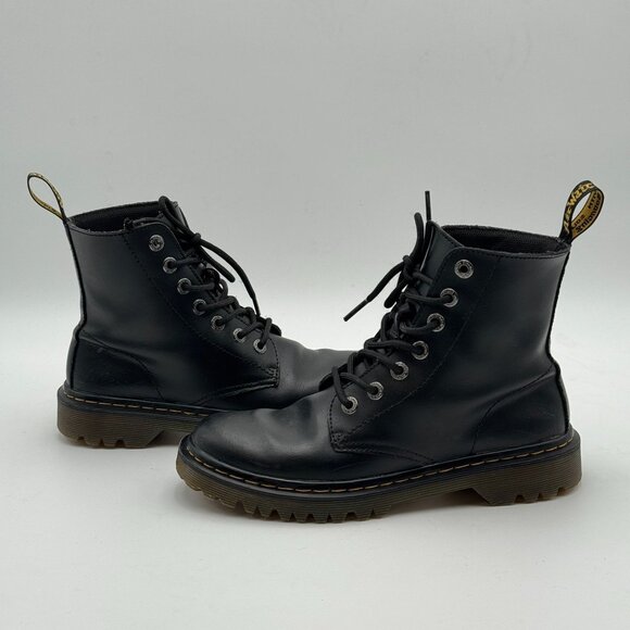 Dr Martens Luana Womens Sz 7 Leather Combat Lace Up Boots Goth Y2K Rave Whimsy - Picture 2 of 10
